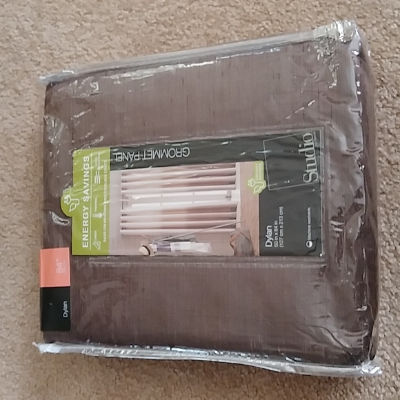 2 Grommet Panels Mocha 50 in x 84 in, Studio JCP Home - Picture 2 of 16